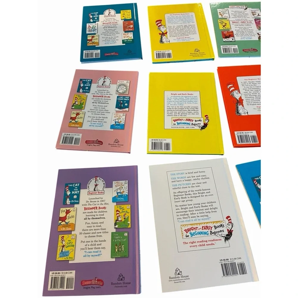 Dr.‎ Seuss Beginner Books Collection Lot of 10 Hardcover Kids Reading Classics
